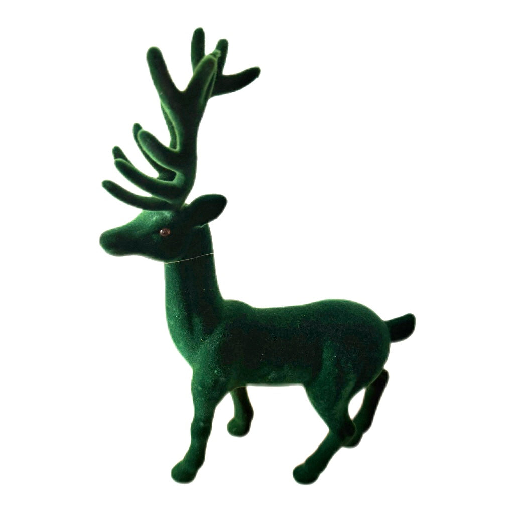 Samt Rentier in Grün von Exner Groß