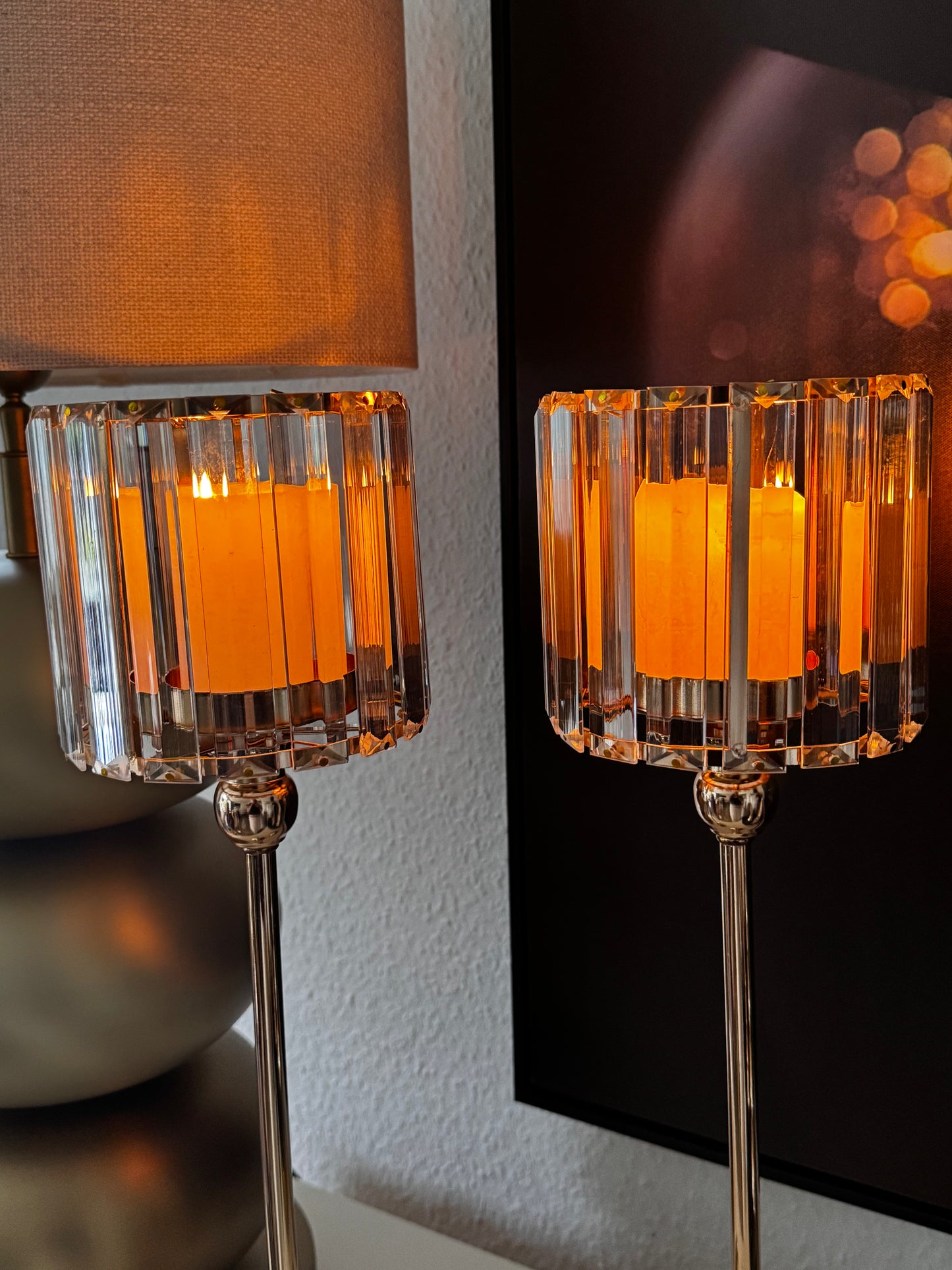 Boltze Home Windlicht Metall und Glas 51 cm