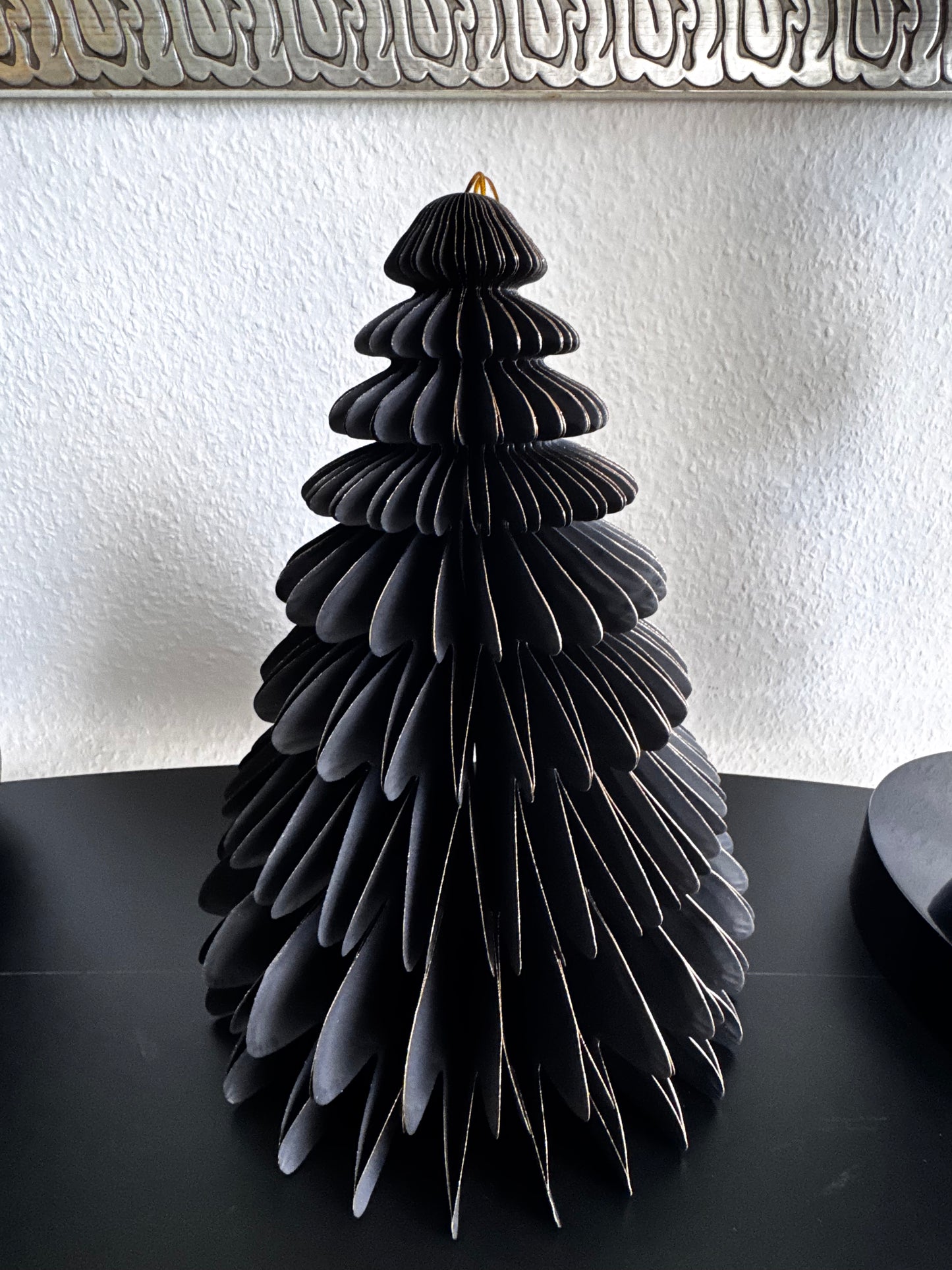 Borghans Saul Papier-Tannenbaum 19 cm zum Hängen und Aufstellen