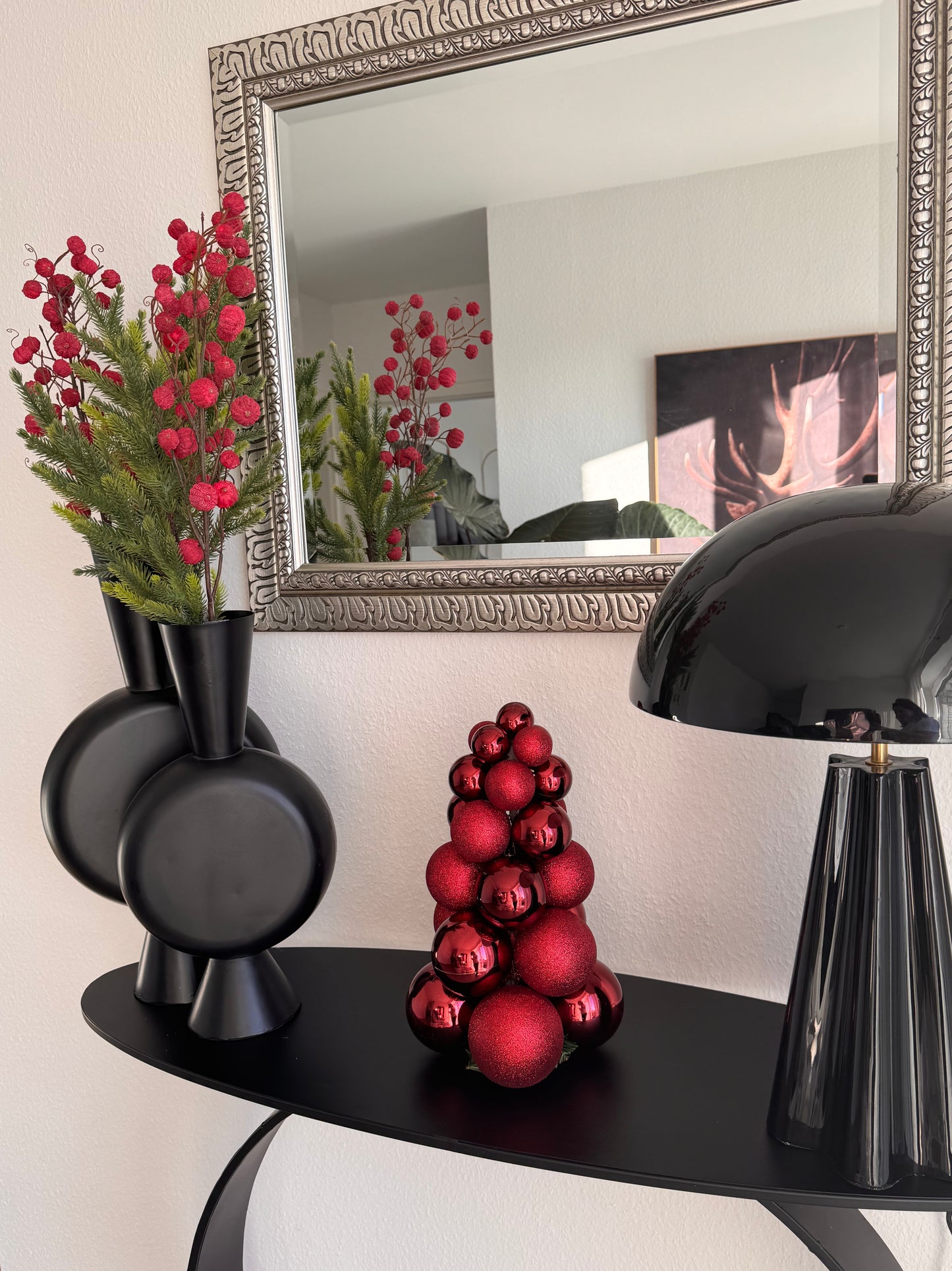 Weihnachtsanhänger Kugelbaum in Bordeaux Gr. L von Countryfield