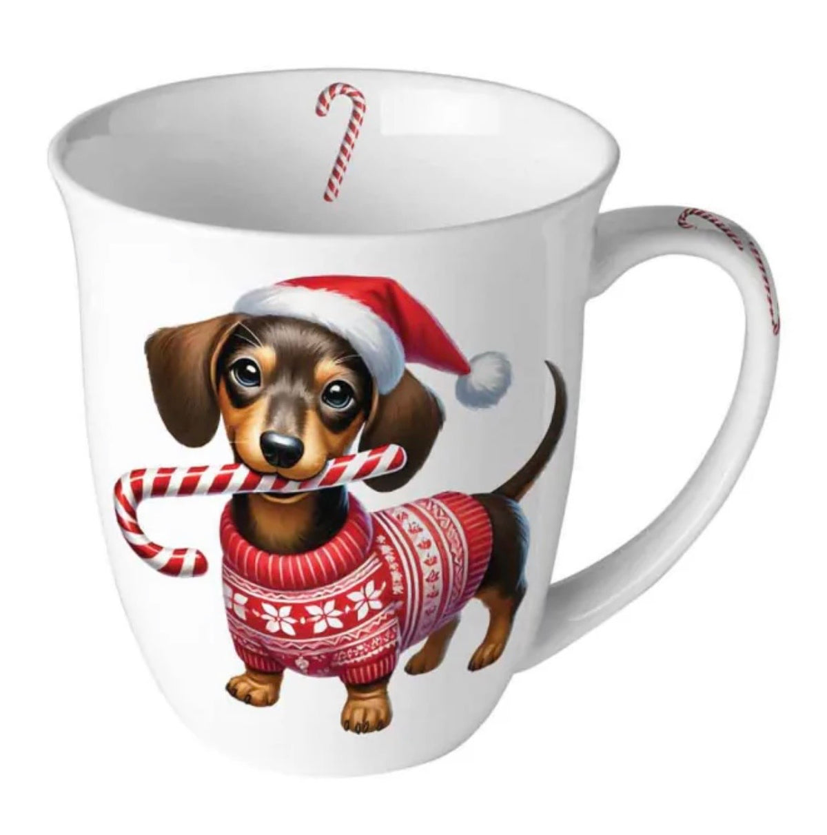 Ambiente Becher  "Anton"  Dackelmotiv 0,4 L Fine Bone China