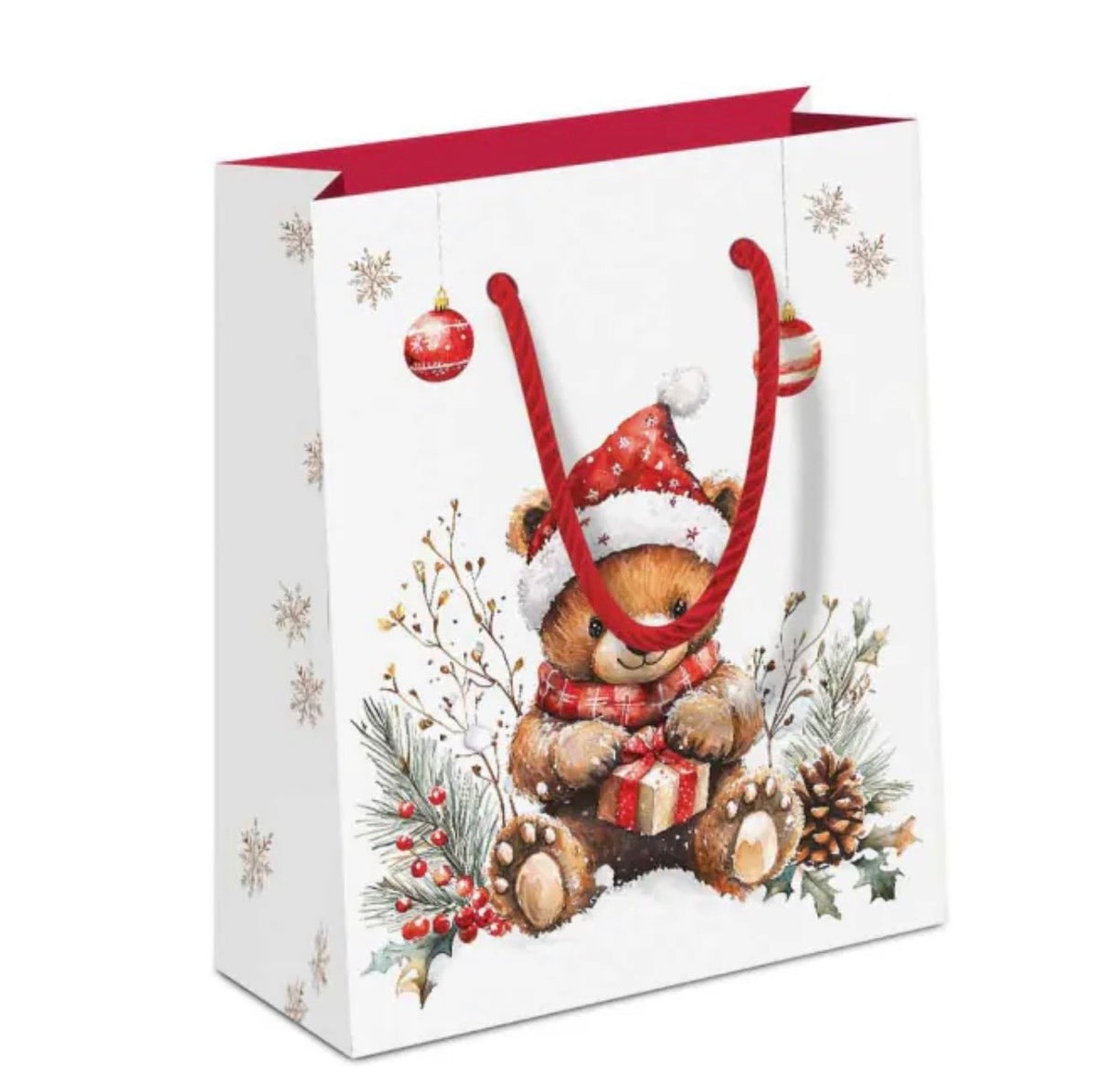 Geschenktüte Teddys Gift aus Papier 22,5 x 17 x 9 cm von Ambiente
