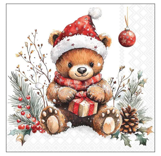 Kerze Teddys Gift Medium Ø 10 x 10 cm von Ambiente