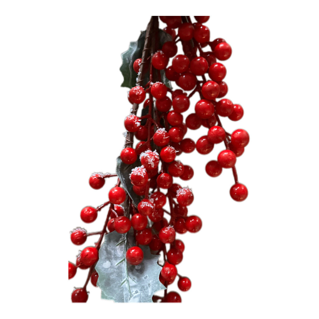 Rote Beeren Girland in  Rot Länge 130 cm