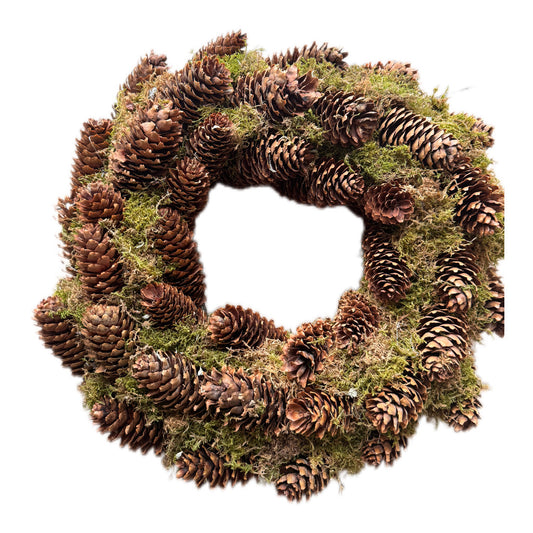 Mooskranz mit Tannenzapfen 40 cm von Couronne