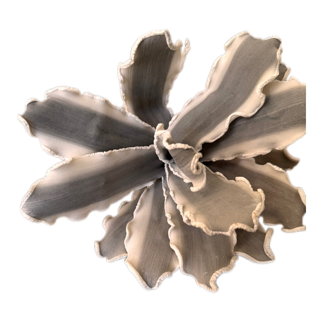 Kunstblume in edlem Grau  modern und elegant 92 cm