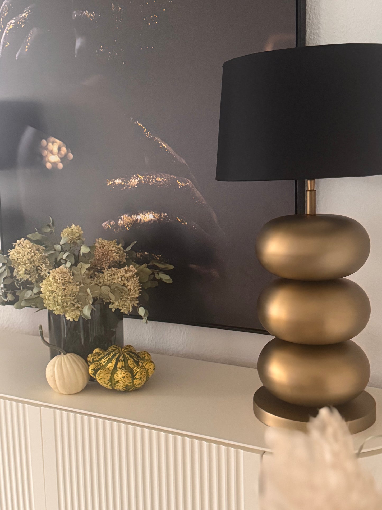 Tischlampe  in Frozen Gold mit von Colmore 56 cm