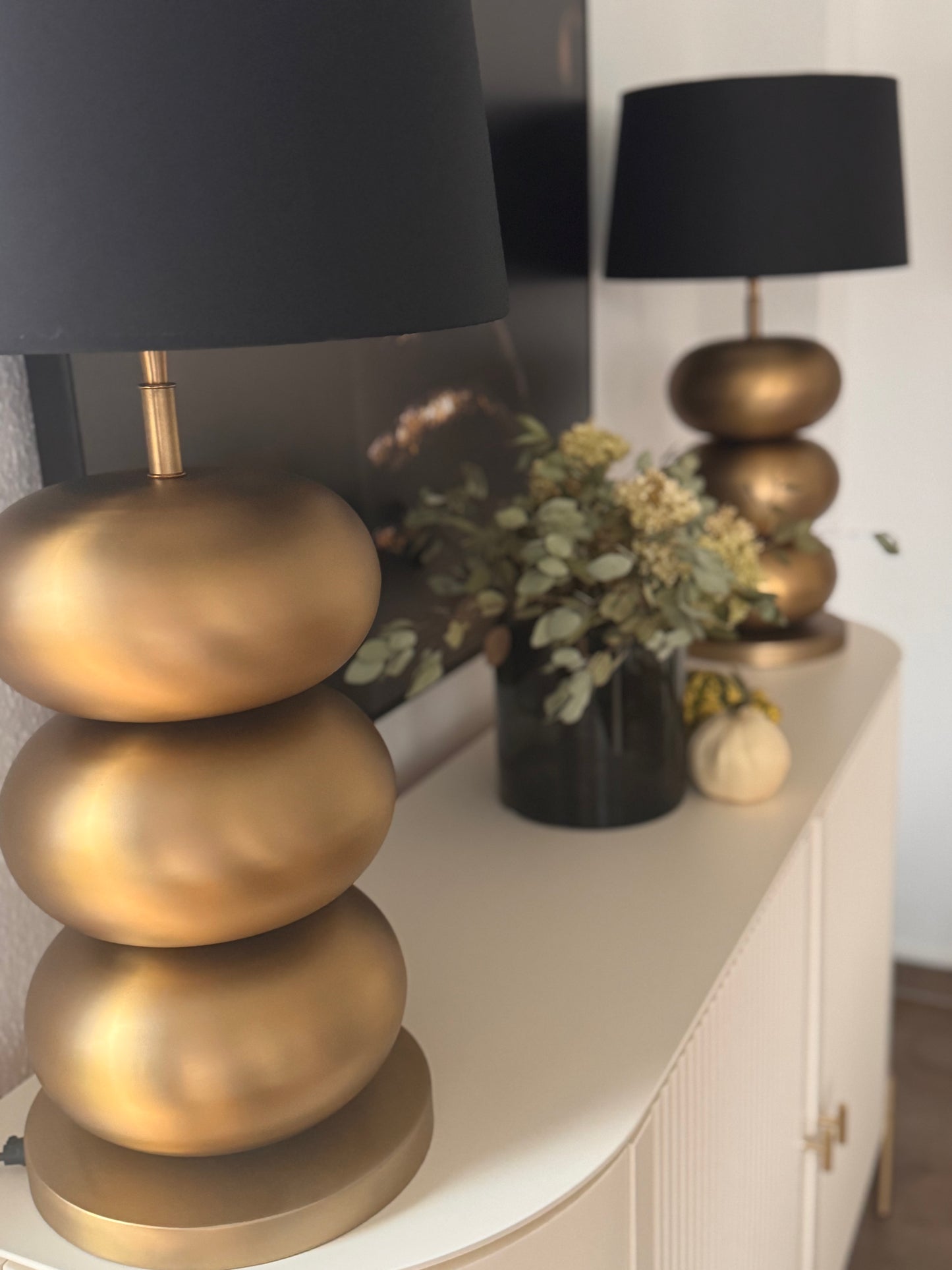 Tischlampe  in Frozen Gold mit von Colmore 56 cm