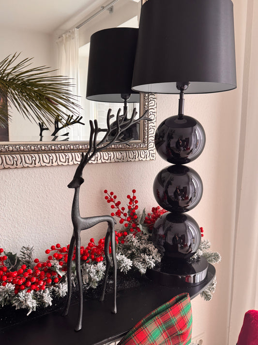 Moderner Hirsch aus Metall in Schwarz  von Wurm