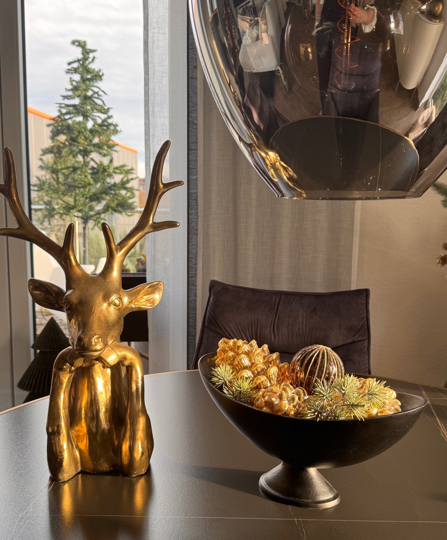 Goldener Hirsch im Denker Design 50 cm