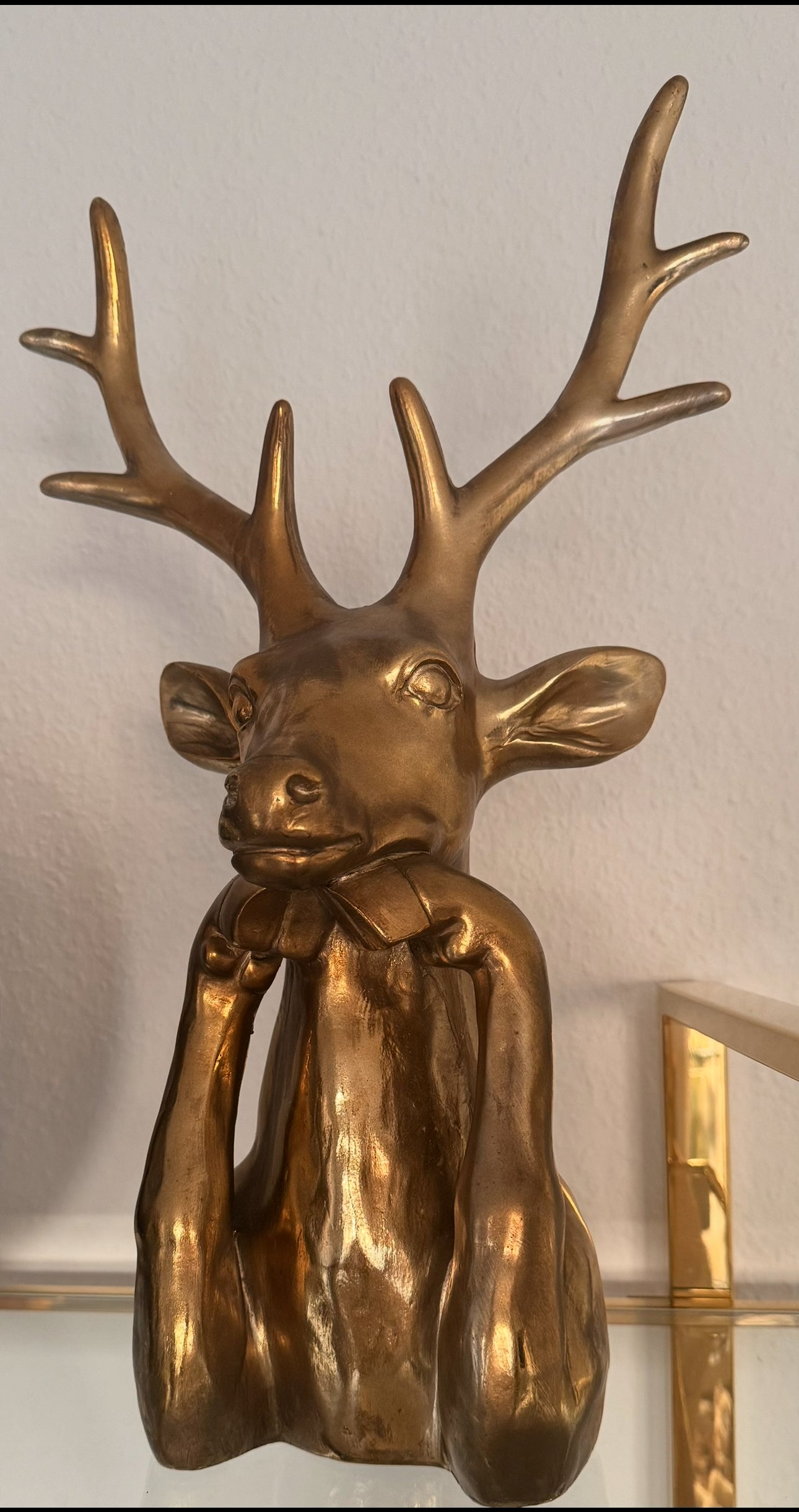 Goldener Hirsch im Denker Design 50 cm