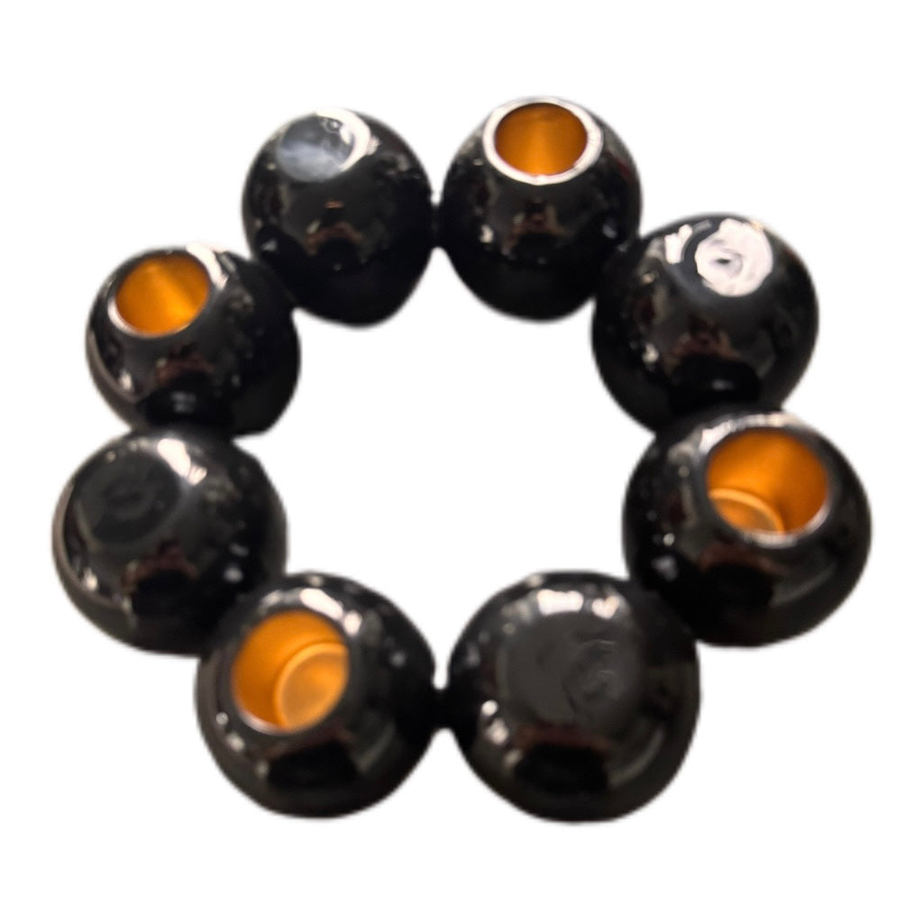 Bubbles Kerzenhalter in Schwarz von Present Time ø 17 cm