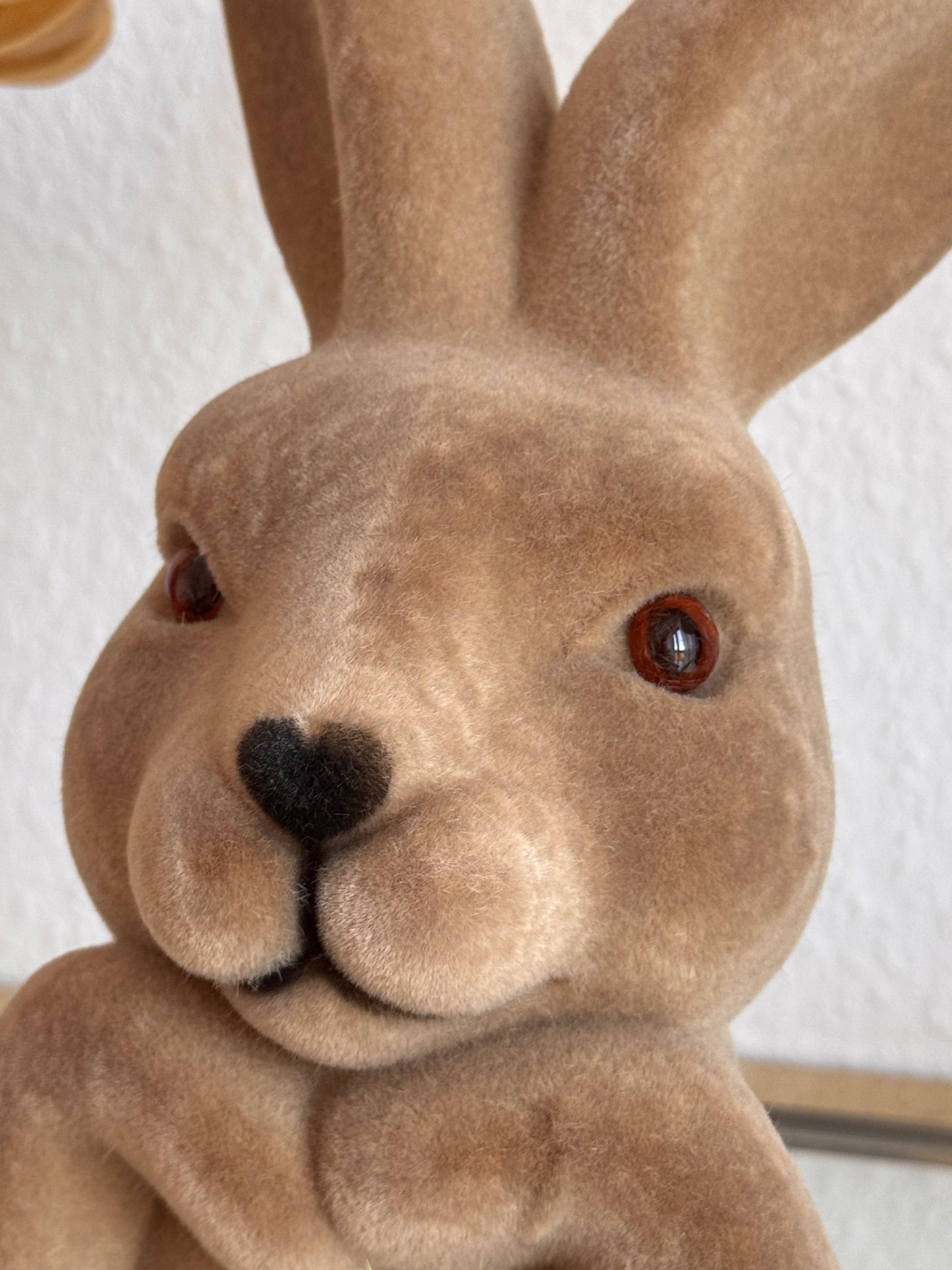 Hase Mark Samtoptik in Braun 26 cm