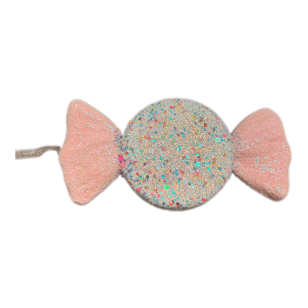 X Mas  Anhänger "Candy"  in Rosa/glitzer 28 x15 cm von Housevitamin