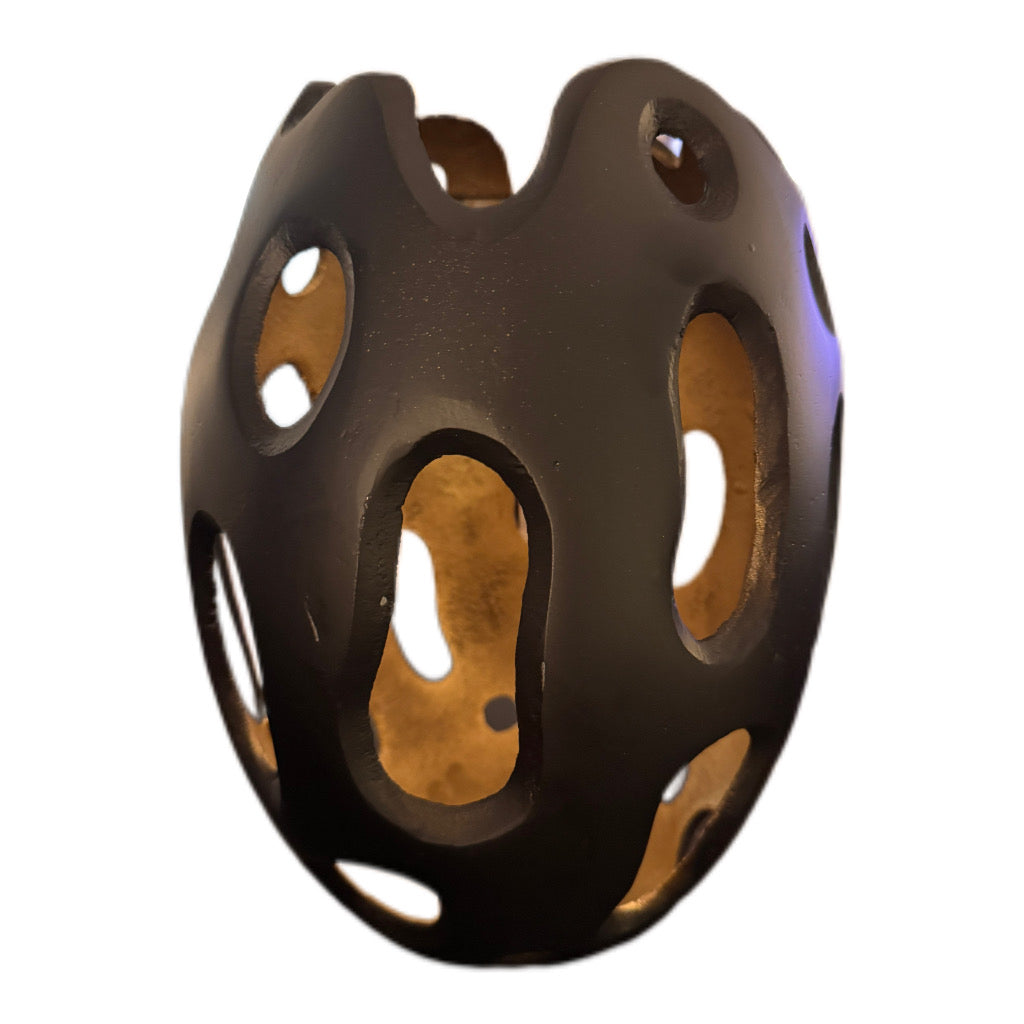 Blumenvase Cut-Out Design in Schwarz matt von Colmore 32 cm