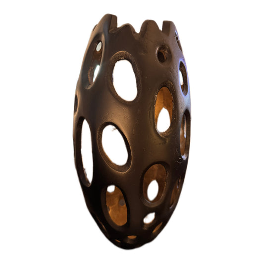 Blumenvase Cut-Out Design in Schwarz matt von Colmore 42 cm