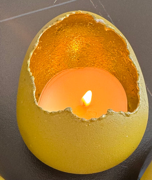 Windlicht in Ei Form Aza in  Grün von Exner 10 cm