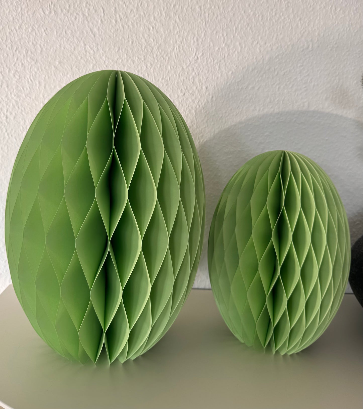 Papier Osterei in Grün 30 cm