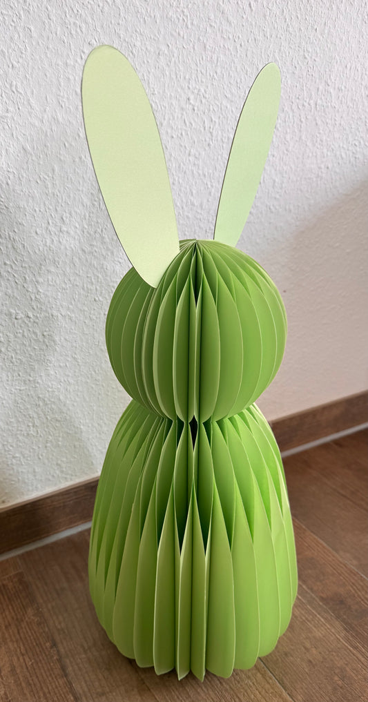 Papierhase Bruno in Grün 60 cm