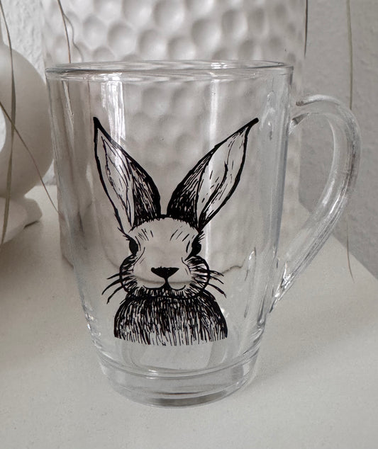 Teeglas mit Hasenmotiv 300 ml von Clayre & Eef