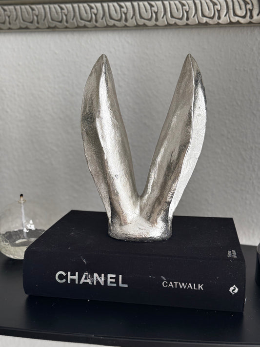 Deko Hasenohren ArgenT  in Silber  von Exner 18x7x26,8 cm