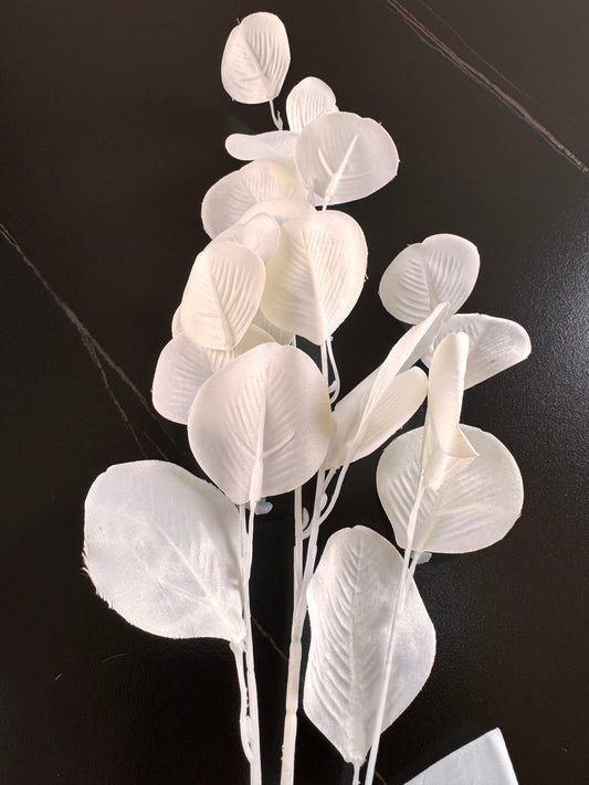 Eukalyptus Zweig in Weiß von Boltze Homeb ca. 90 cm