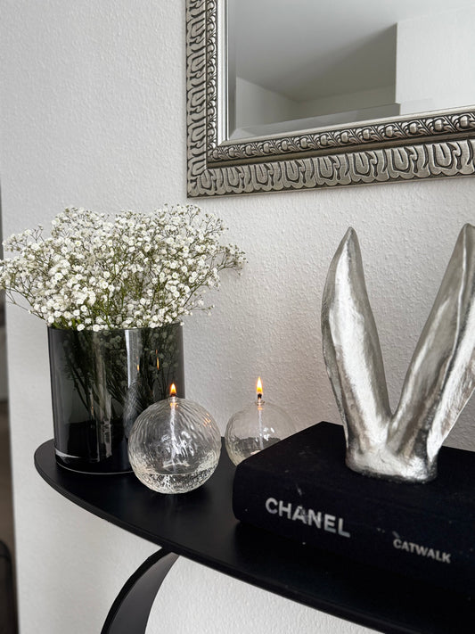 Deko Hasenohren ArgenT  in Silber  von Exner 18x7x26,8 cm