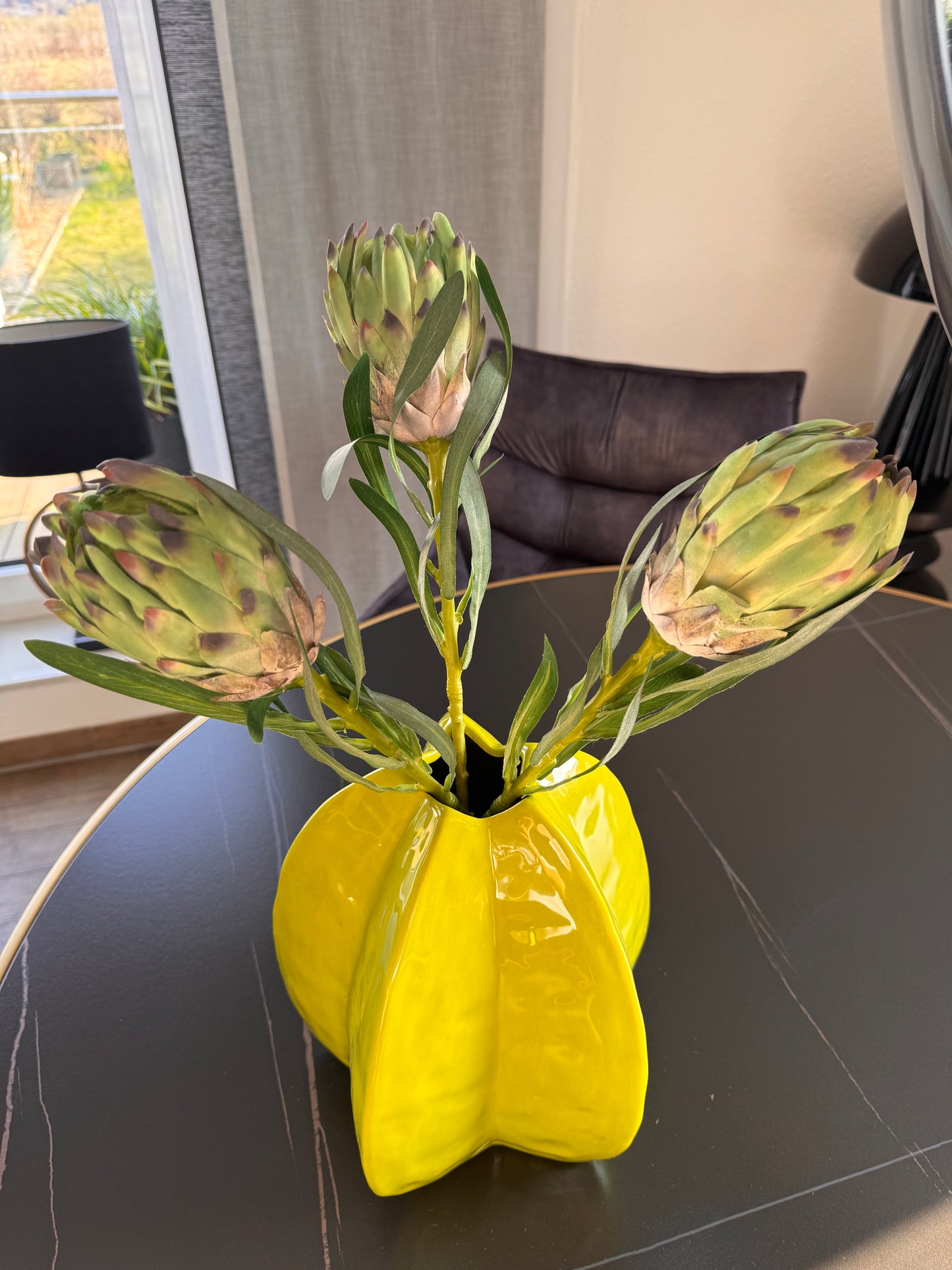 Blumenvase Sternfrucht grün XL von Countryfield