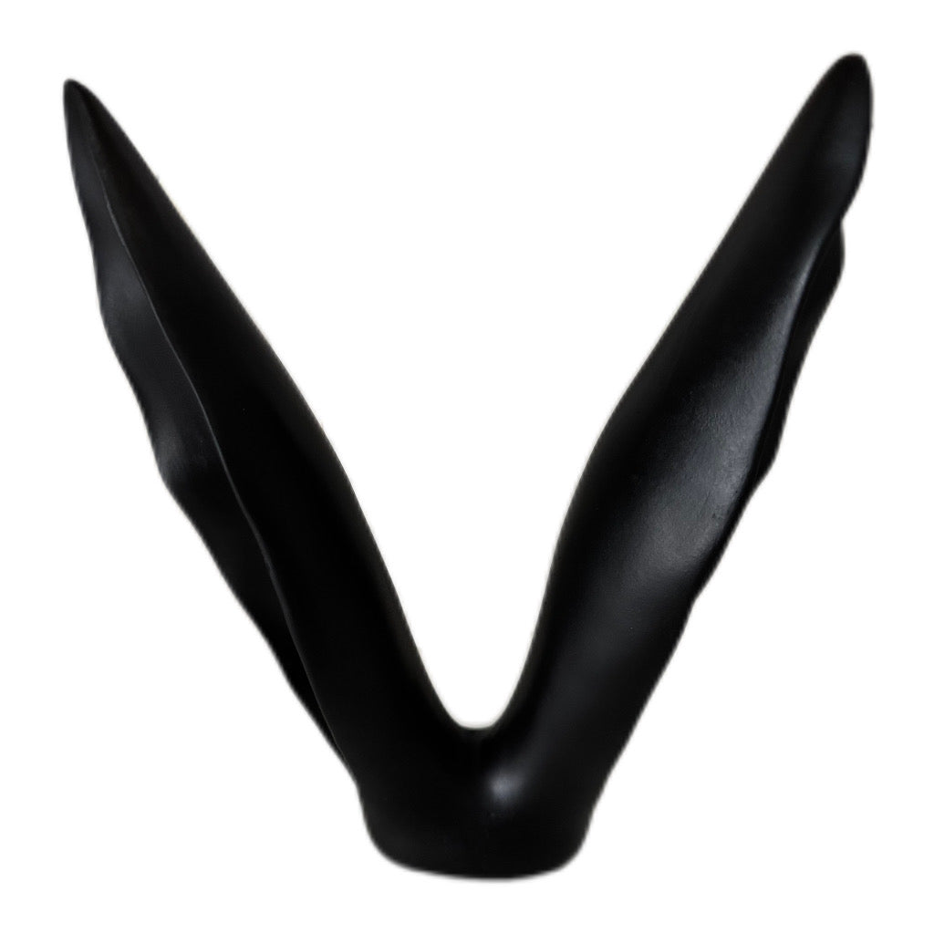 Deko Hasenohren  Zonda in Dunkelschwarz / matt von Exner 18x5x23,5 cm