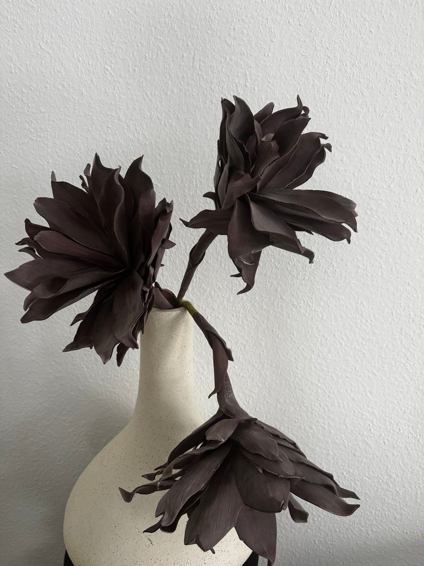 Einzigartige Kunstblume Magnolien Art in Anthrazit Braun ca.87 cm by luimes