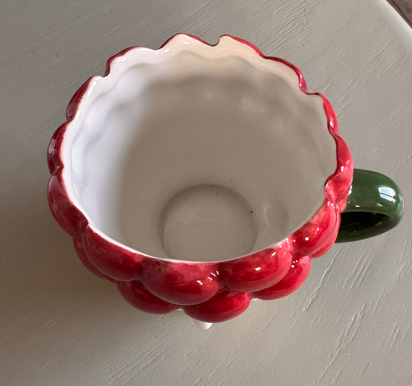 Becher Keramikgesicht Granatapfel