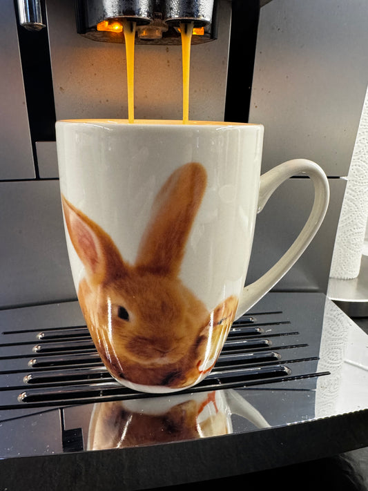Becher Hasendekor aus Porzelan 340 ml von Wurm