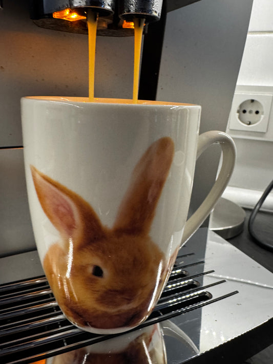 Becher Hasendekor aus Porzelan 340 ml von Wurm