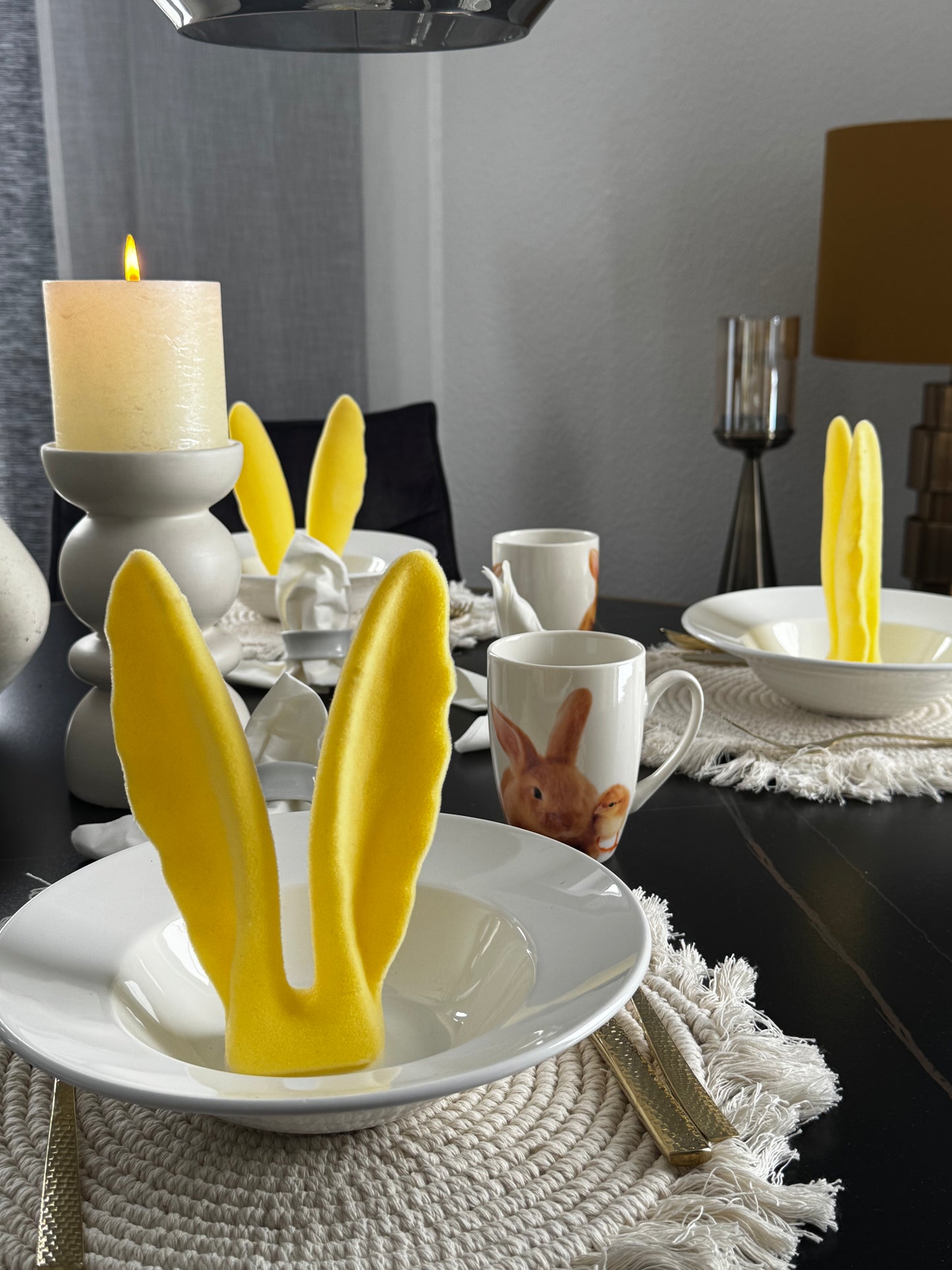 Hasenohren  der fröhliche Osterakzent in Gelb 19 cm von Wurm