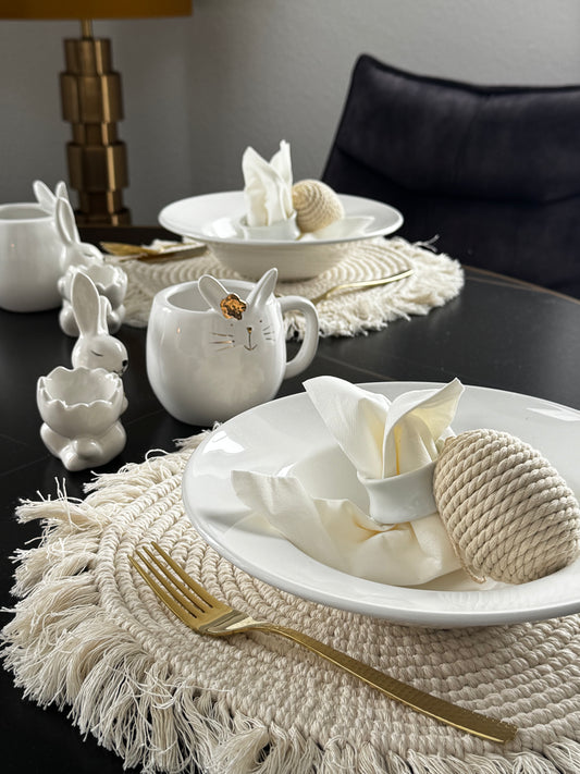 Eierbecher "Träumender Hase" 11 cm von Clayre & Eef