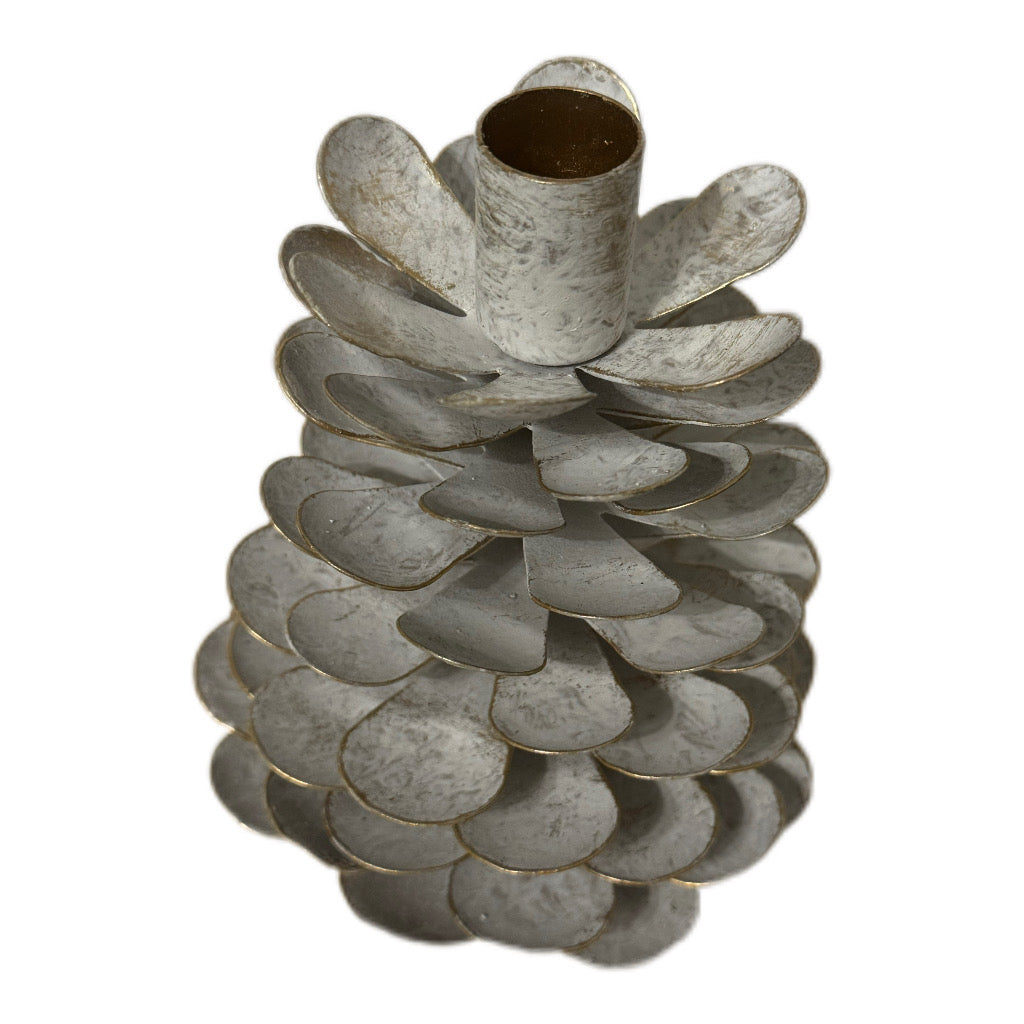 Tannenzapfen Metall Kerzenhalter 16 cm von Wurm