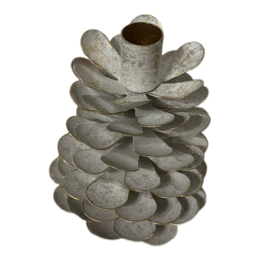 Tannenzapfen Metall Kerzenhalter 16 cm von Wurm