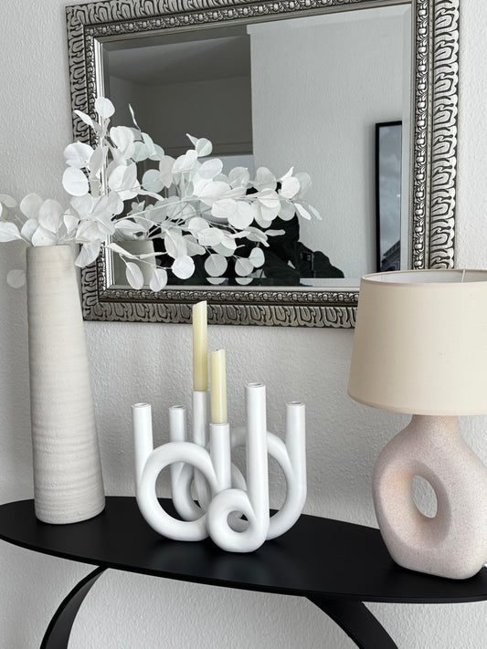 Eukalyptus Zweig in Weiß von Boltze Homeb ca. 90 cm