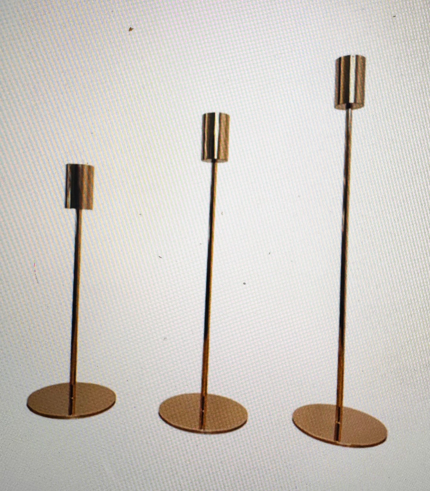 Kerzenständer  3 Set  Roségold von Homexclusive