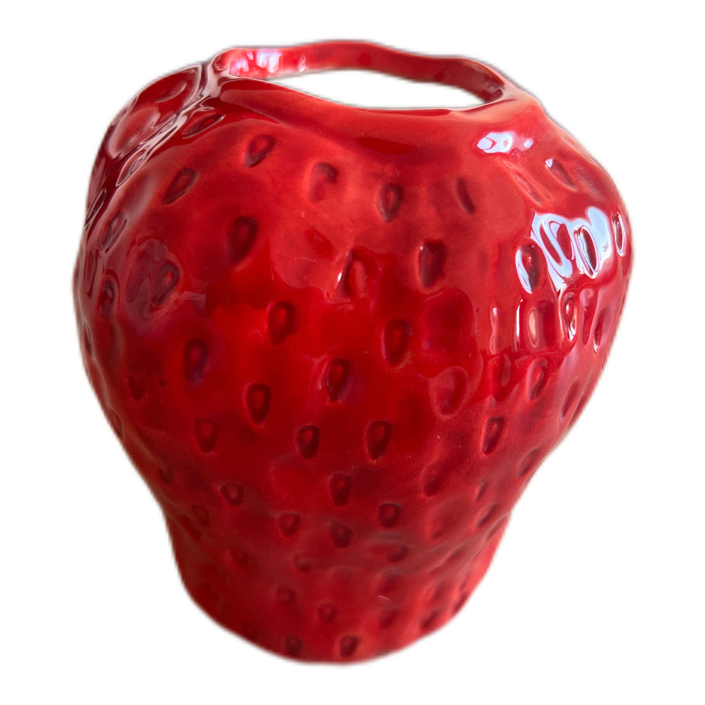 Erdbeer Vase rot von Countryfield Gr. XS