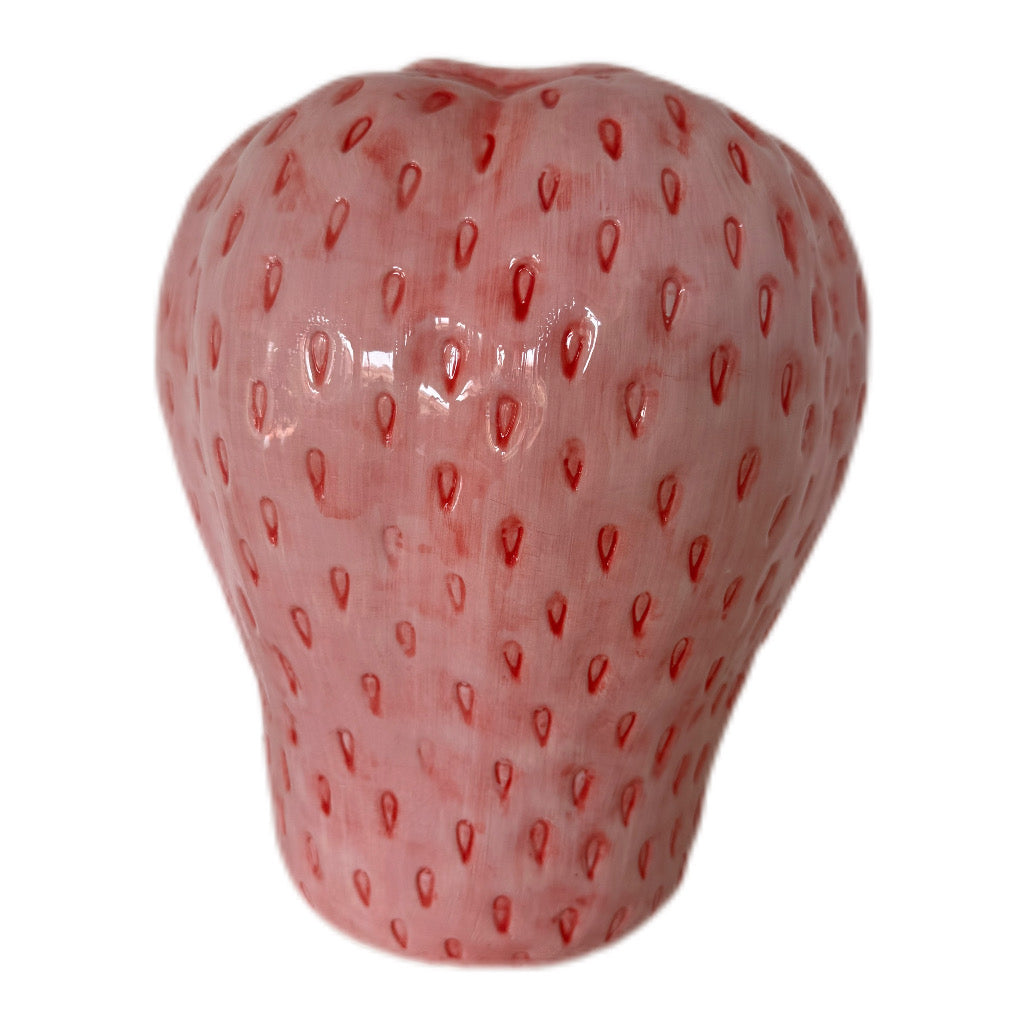 Erdbeer Vase rosa von Countryfield XL