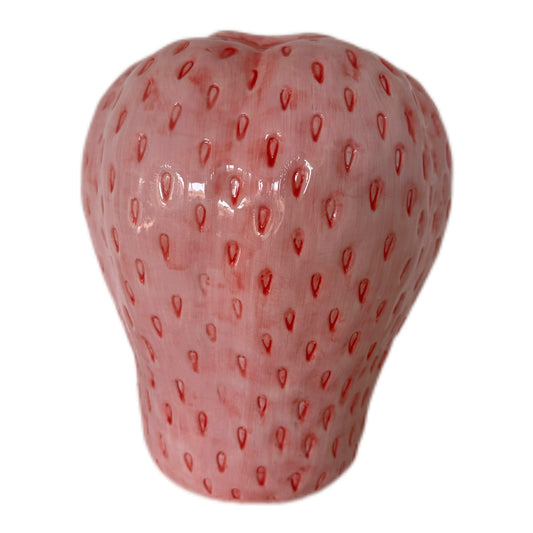 Erdbeer Vase rosa von Countryfield XL