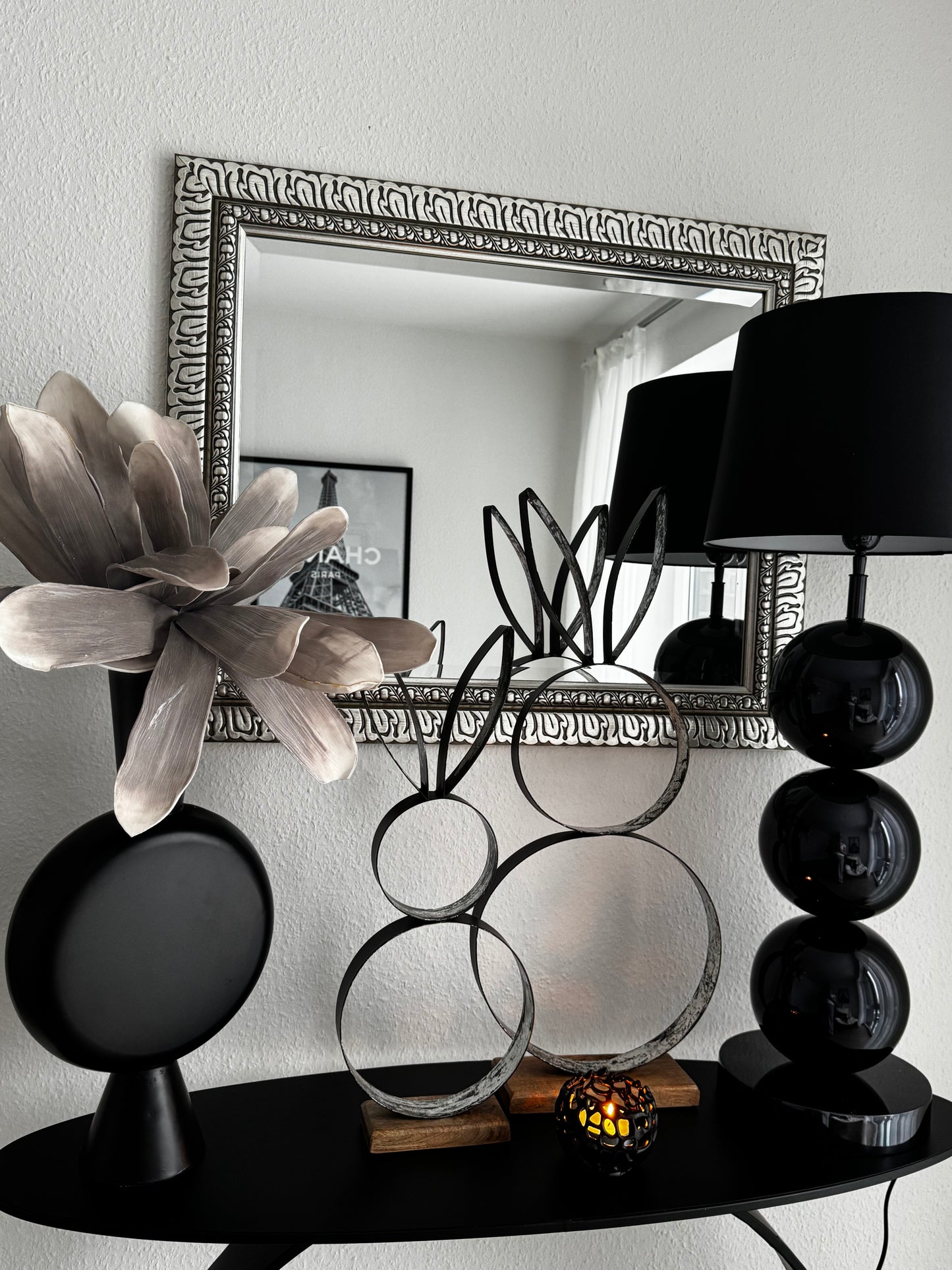 Metall-Hase Jimmi  in Schwarz 37 cm von Willeke