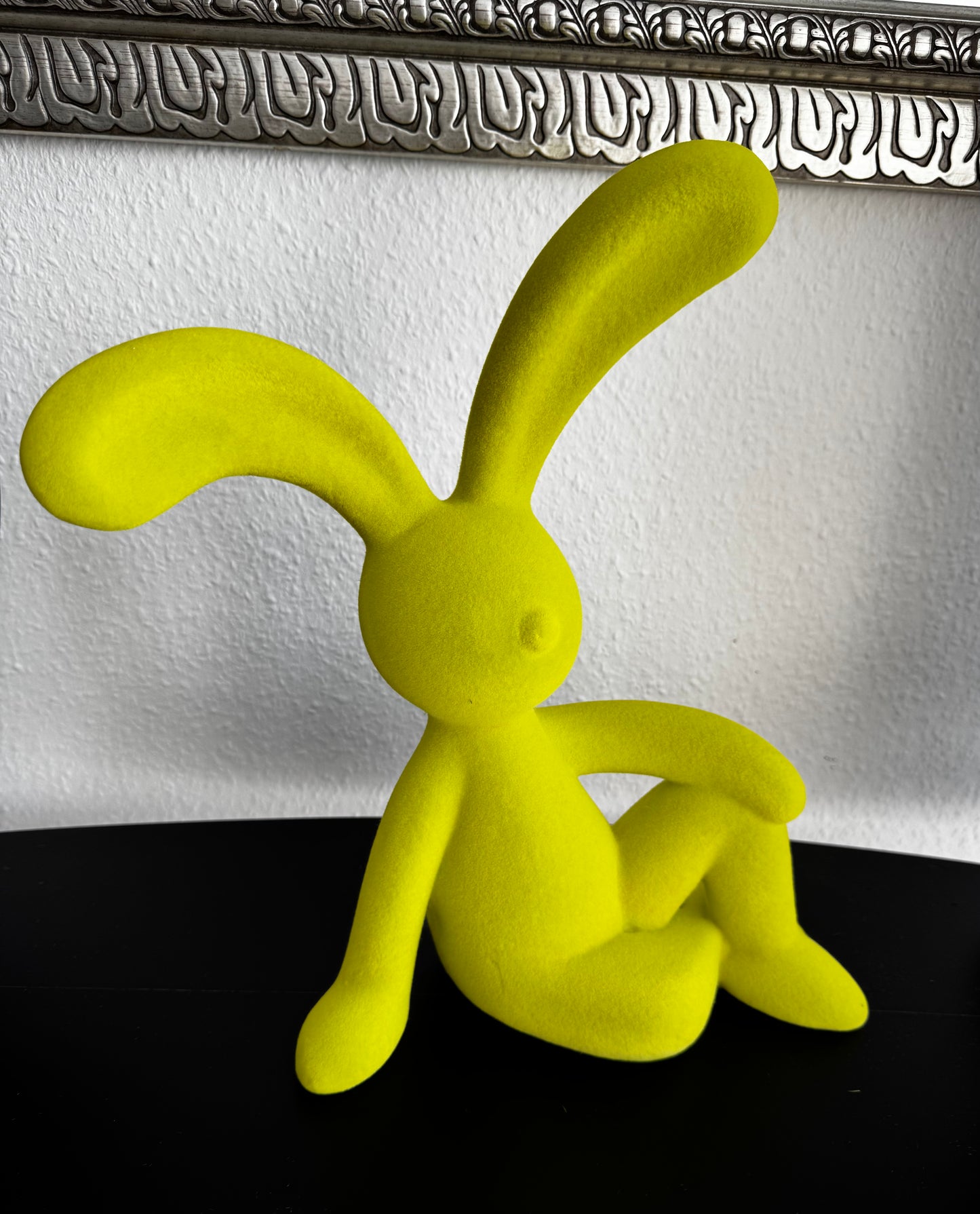 Deko Hase "Toni"  in Neon-Grün 38 cm von Willeke