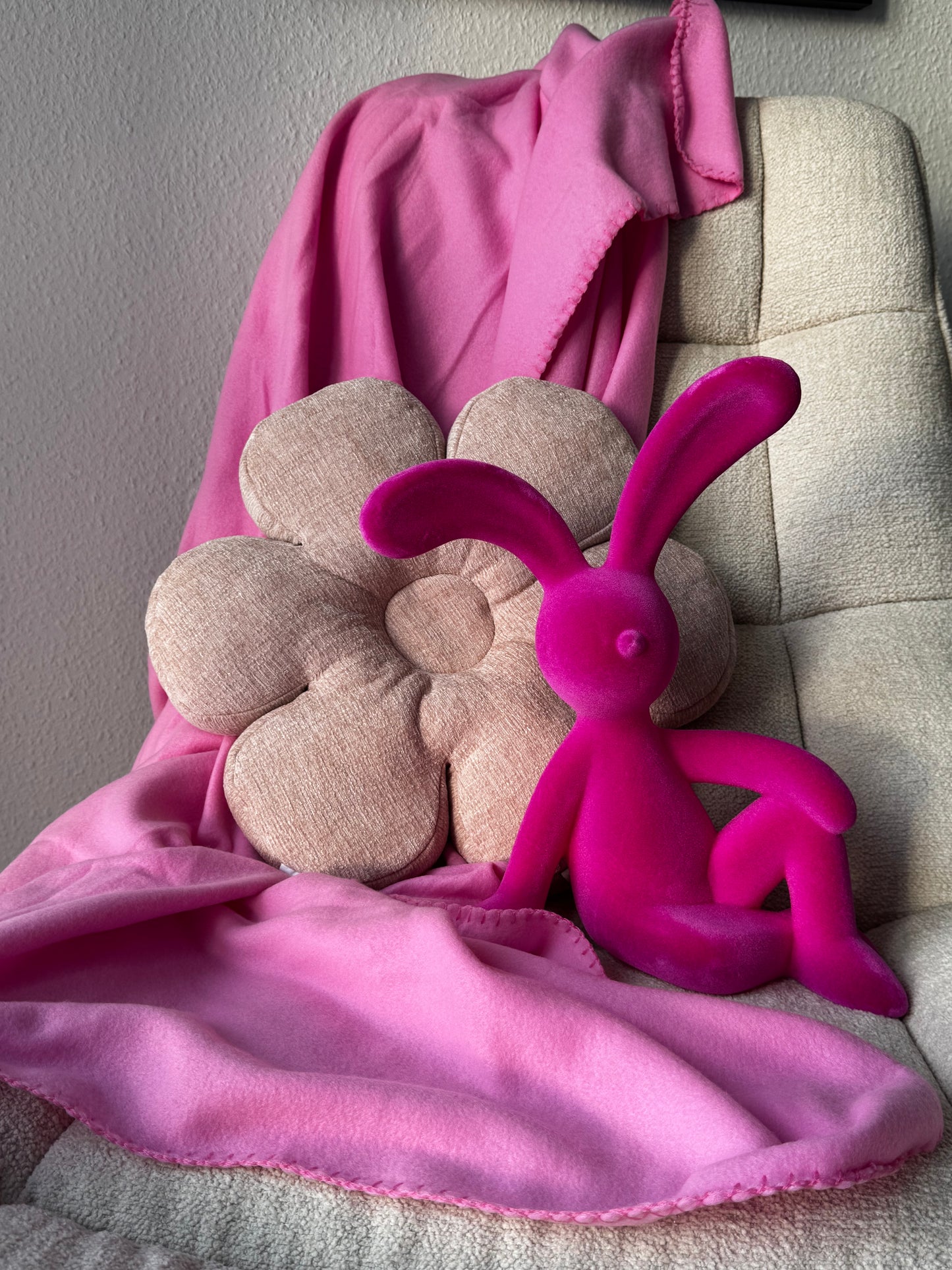 Deko Kissen "Bloom" in Rosé 43 cm von Dutch Decor