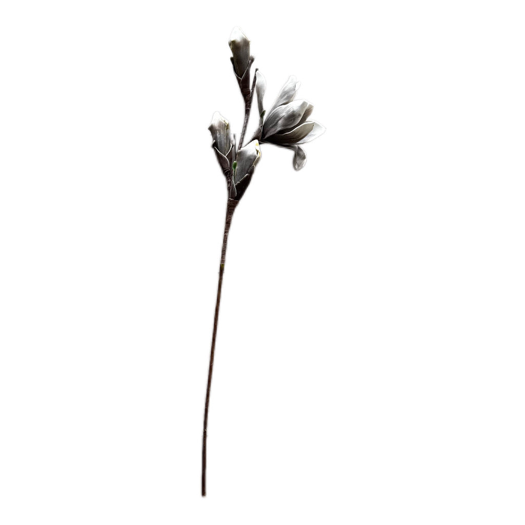 Magnolienzweig Emily in Grau 90 cm by Luimes & Luimes