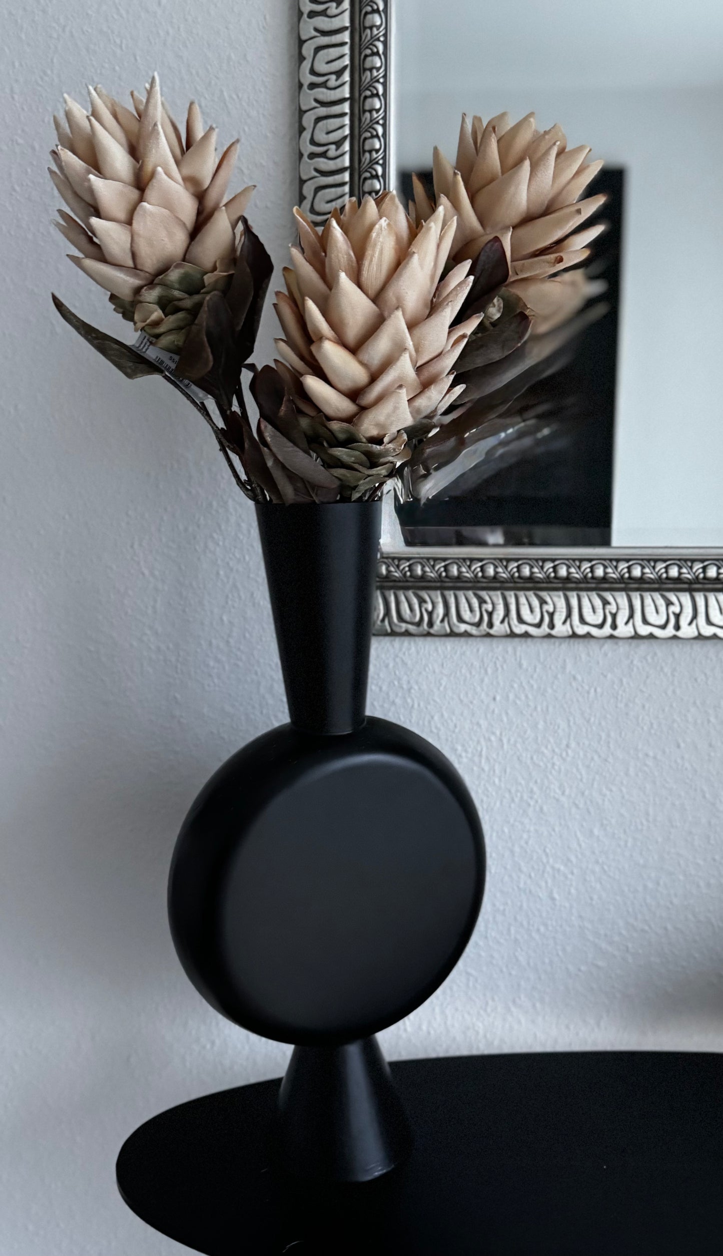 Künstliche Gingerflower/ Fackeliningwer  in Creme  77 cm