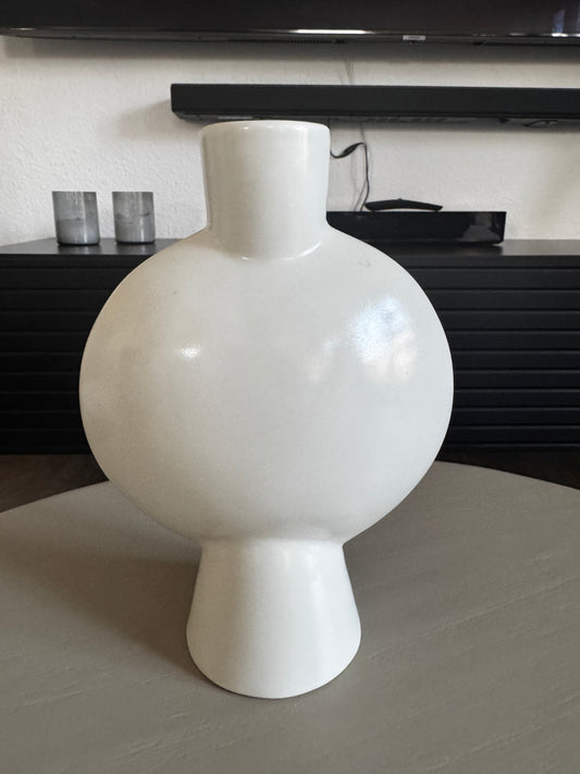 Vase Zonda in Weiß  24 cm von Exner