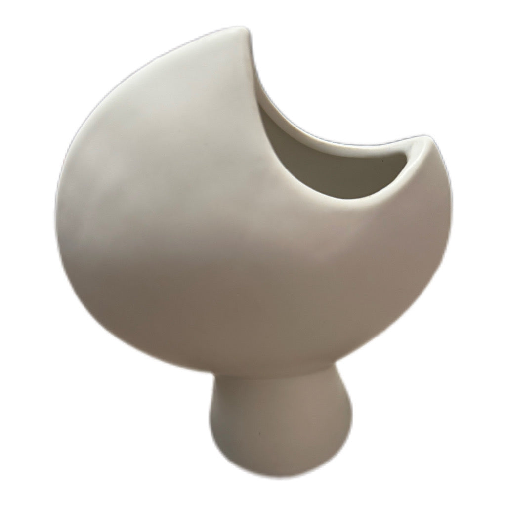 Moderne Keramikvase in organischer Form von Exner 21 cm