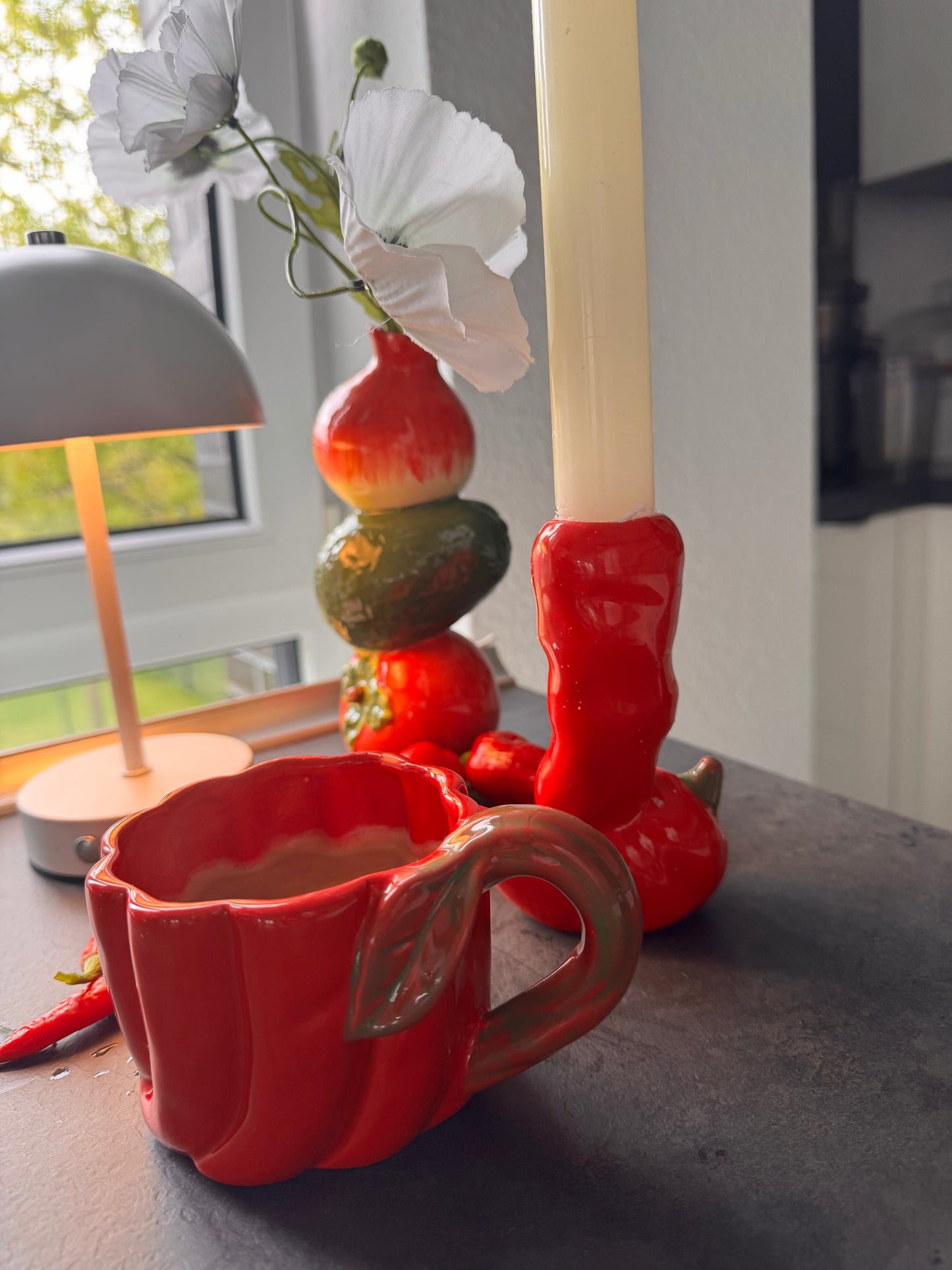 Obstvase aus Keramik